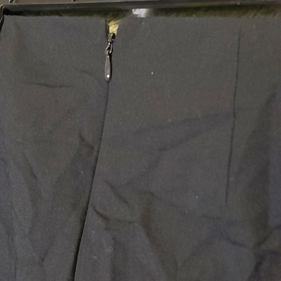 DKNY Womens Ponte Knit Mini Skirt Pencil Navy Blue Faux Wrap Stretch SZ 12 1524 - Picture 4 of 14